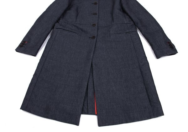 Paul Smith LONDON Cotton Linen Panel Coat Navy Size 38