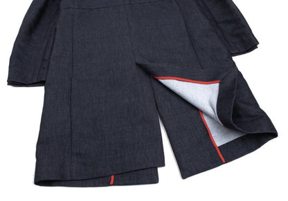 Paul Smith LONDON Cotton Linen Panel Coat Navy Size 38