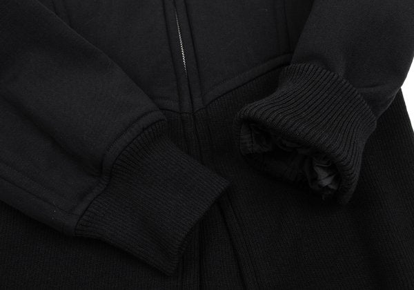 COMME des GARCONS Wool Curve Zip Jacket Black Size M