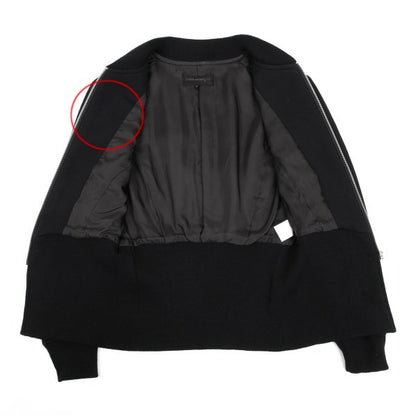 COMME des GARCONS Wool Curve Zip Jacket Black Size M