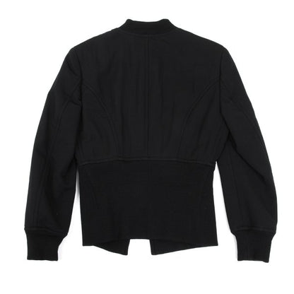 COMME des GARCONS Wool Curve Zip Jacket Black Size M