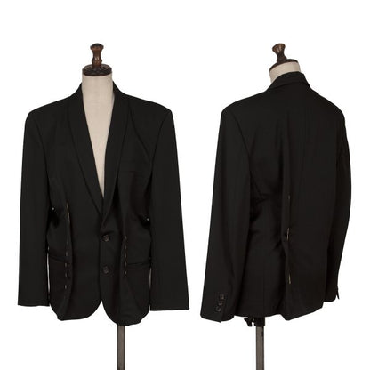 COMME des GARCONS Wool Stitch Shawl Jacket Black Size S