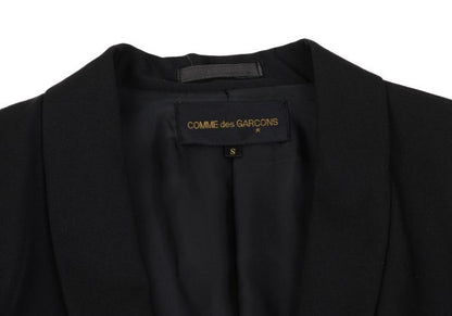 COMME des GARCONS Wool Stitch Shawl Jacket Black Size S
