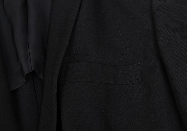COMME des GARCONS Wool Stitch Shawl Jacket Black Size S