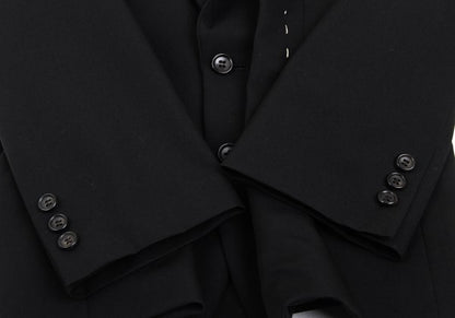 COMME des GARCONS Wool Stitch Shawl Jacket Black Size S