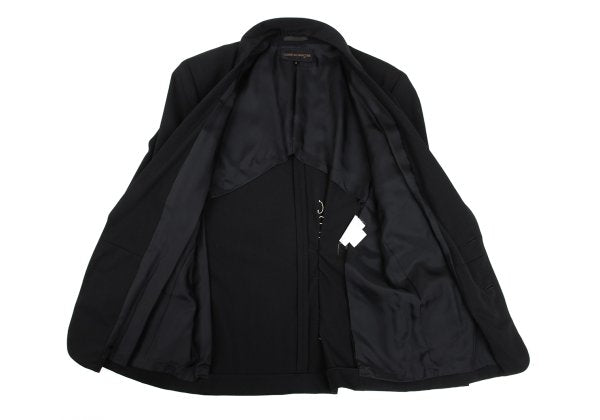 COMME des GARCONS Wool Stitch Shawl Jacket Black Size S