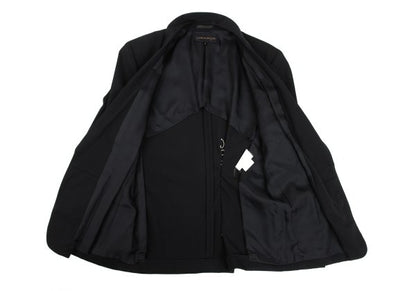 COMME des GARCONS Wool Stitch Shawl Jacket Black Size S