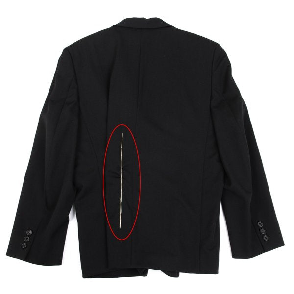 COMME des GARCONS Wool Stitch Shawl Jacket Black Size S