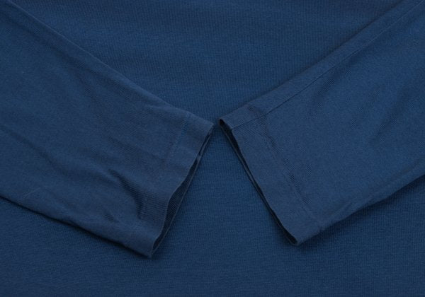Yohji Yamamoto FEMME Cotton High-Neck Long Top Blue Size M
