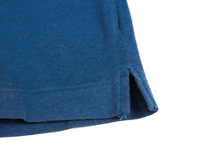 Yohji Yamamoto FEMME Cotton High-Neck Long Top Blue Size M