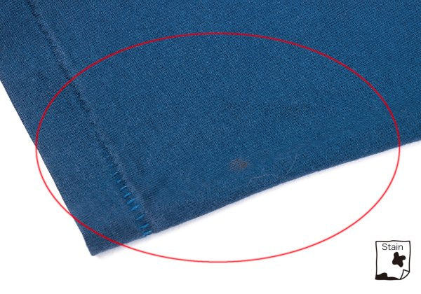 Yohji Yamamoto FEMME Cotton High-Neck Long Top Blue Size M