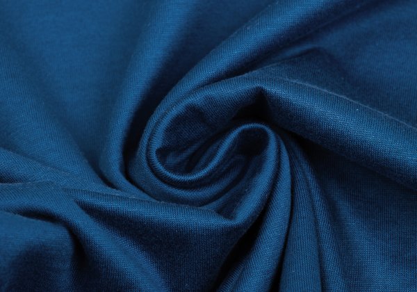 Yohji Yamamoto FEMME Cotton High-Neck Long Top Blue Size M