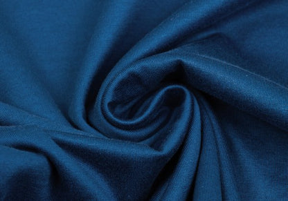Yohji Yamamoto FEMME Cotton High-Neck Long Top Blue Size M