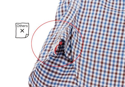 COMME des GARCONS HOMME Blue Check Flap Pocket Shirt Size L