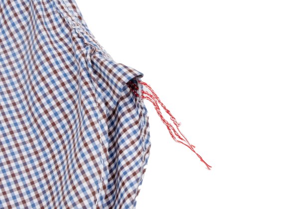 COMME des GARCONS HOMME Blue Check Flap Pocket Shirt Size L