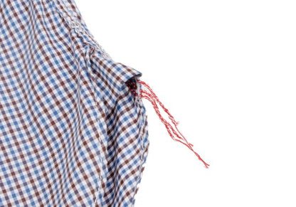 COMME des GARCONS HOMME Blue Check Flap Pocket Shirt Size L