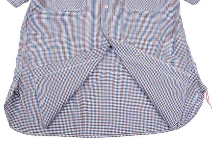 COMME des GARCONS HOMME Blue Check Flap Pocket Shirt Size L