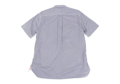 COMME des GARCONS HOMME Blue Check Flap Pocket Shirt Size L