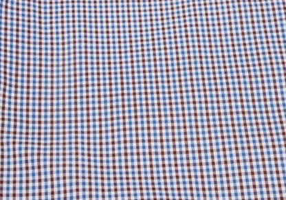 COMME des GARCONS HOMME Blue Check Flap Pocket Shirt Size L