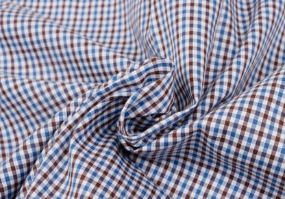 COMME des GARCONS HOMME Blue Check Flap Pocket Shirt Size L