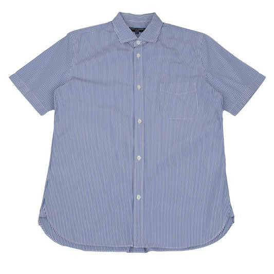 COMME des GARCONS HOMME Blue Stripe Pocket Shirt Size L