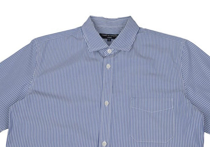 COMME des GARCONS HOMME Blue Stripe Pocket Shirt Size L