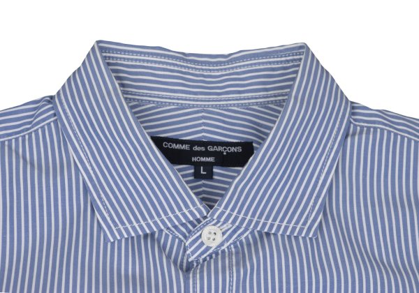 COMME des GARCONS HOMME Blue Stripe Pocket Shirt Size L