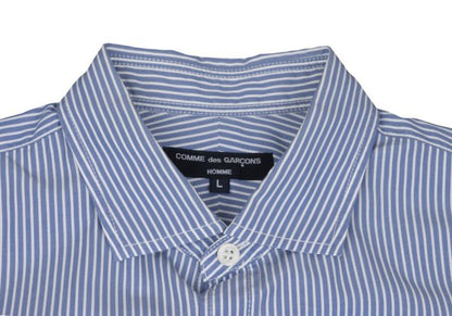 COMME des GARCONS HOMME Blue Stripe Pocket Shirt Size L
