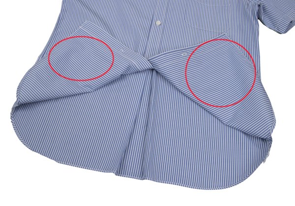 COMME des GARCONS HOMME Blue Stripe Pocket Shirt Size L
