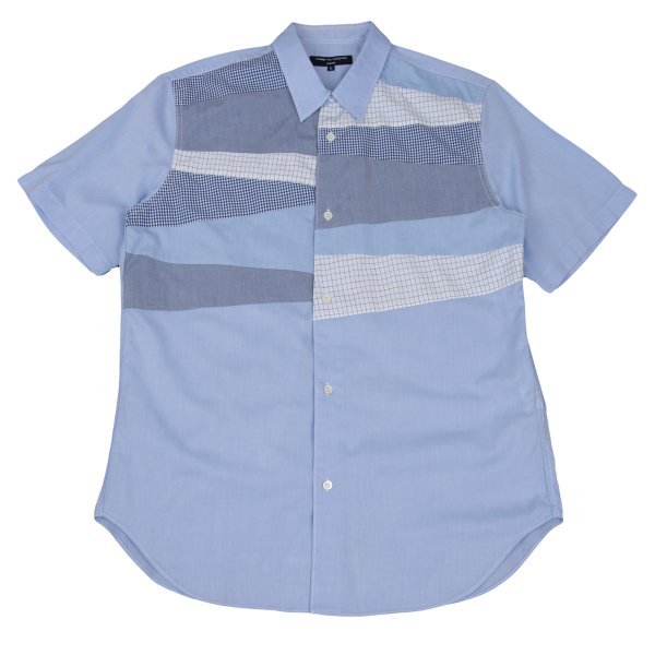 COMME des GARCONS HOMME Light Blue Panel Design Shirt Size L
