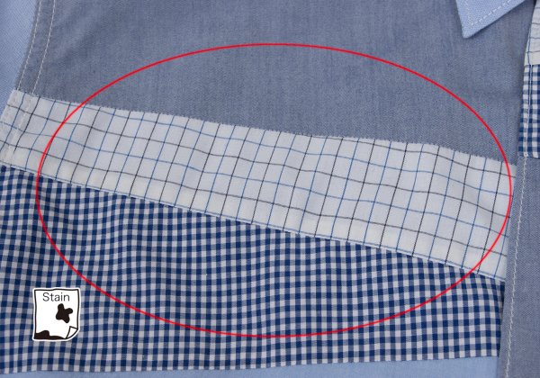 COMME des GARCONS HOMME Light Blue Panel Design Shirt Size L