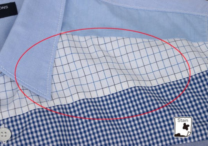 COMME des GARCONS HOMME Light Blue Panel Design Shirt Size L