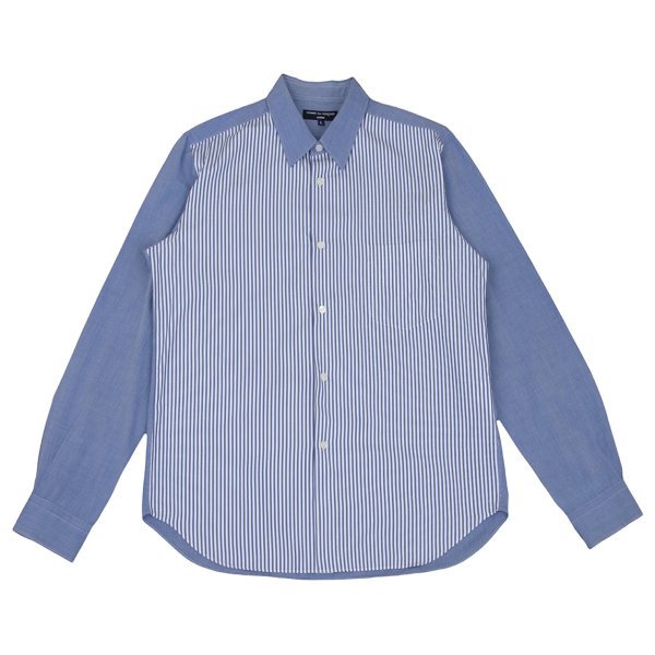 COMME des GARCONS HOMME Cotton Front Shirt Blue Size L