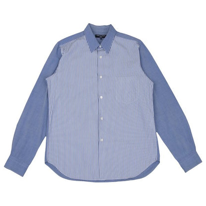 COMME des GARCONS HOMME Cotton Front Shirt Blue Size L