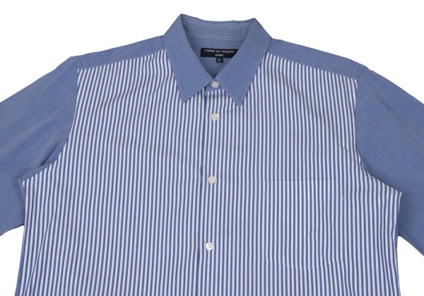 COMME des GARCONS HOMME Cotton Front Shirt Blue Size L