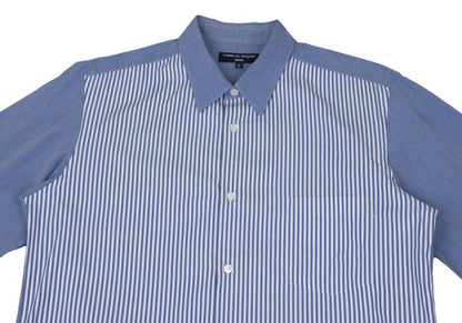 COMME des GARCONS HOMME Cotton Front Shirt Blue Size L