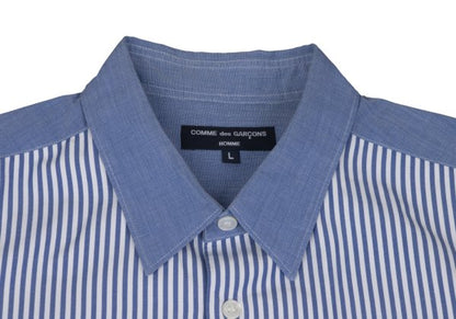 COMME des GARCONS HOMME Cotton Front Shirt Blue Size L