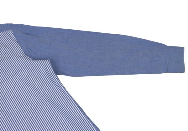 COMME des GARCONS HOMME Cotton Front Shirt Blue Size L