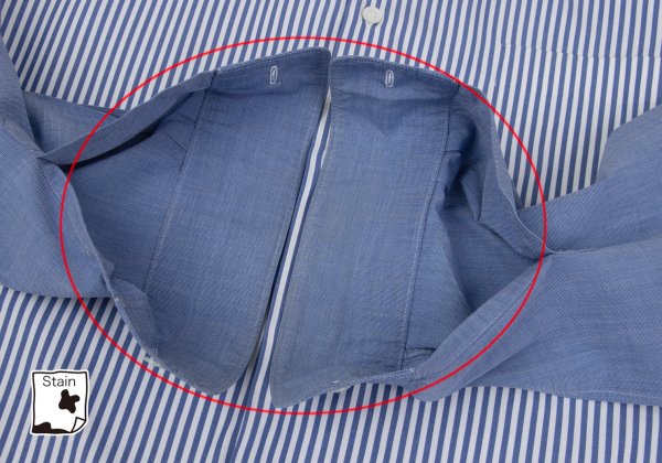 COMME des GARCONS HOMME Cotton Front Shirt Blue Size L