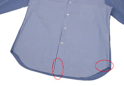 COMME des GARCONS HOMME Cotton Front Shirt Blue Size L