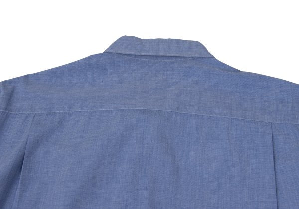 COMME des GARCONS HOMME Cotton Front Shirt Blue Size L