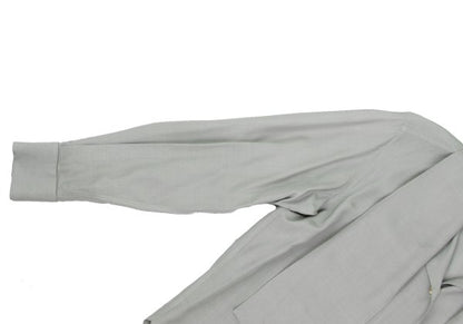 PRADA Bow Tie Neck Blouse Gray Size M