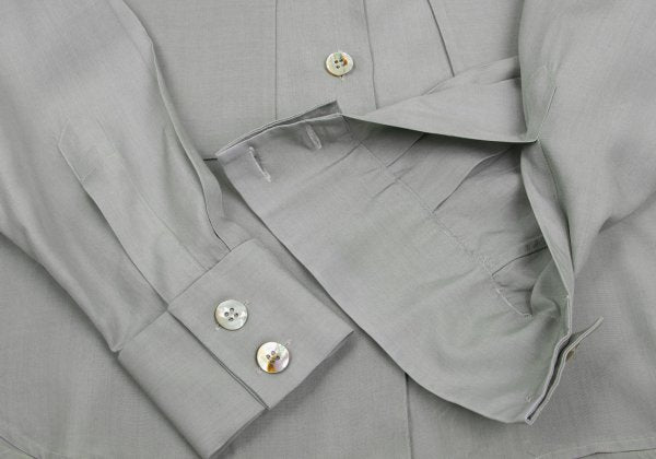 PRADA Bow Tie Neck Blouse Gray Size M