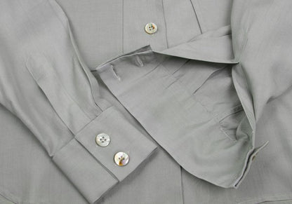 PRADA Bow Tie Neck Blouse Gray Size M