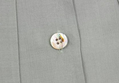 PRADA Bow Tie Neck Blouse Gray Size M