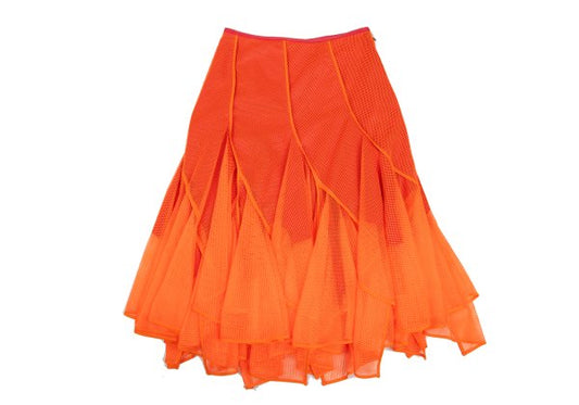 JUNYA WATANABE COMME des GARCONS Poly Skirt Orange Size XS