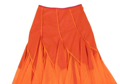 JUNYA WATANABE COMME des GARCONS Poly Skirt Orange Size XS