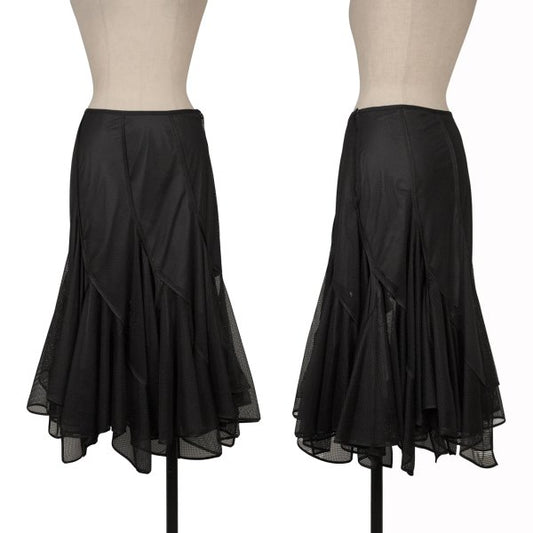 JUNYA WATANABE COMME des GARCONS Poly Mesh Blk Skirt Size XS