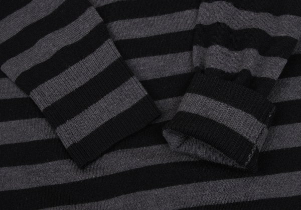 BOSS ORANGE HUGO BOSS Wool Silk Border Tunic Blk/Grey Knit Size M