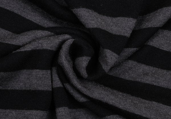 BOSS ORANGE HUGO BOSS Wool Silk Border Tunic Blk/Grey Knit Size M